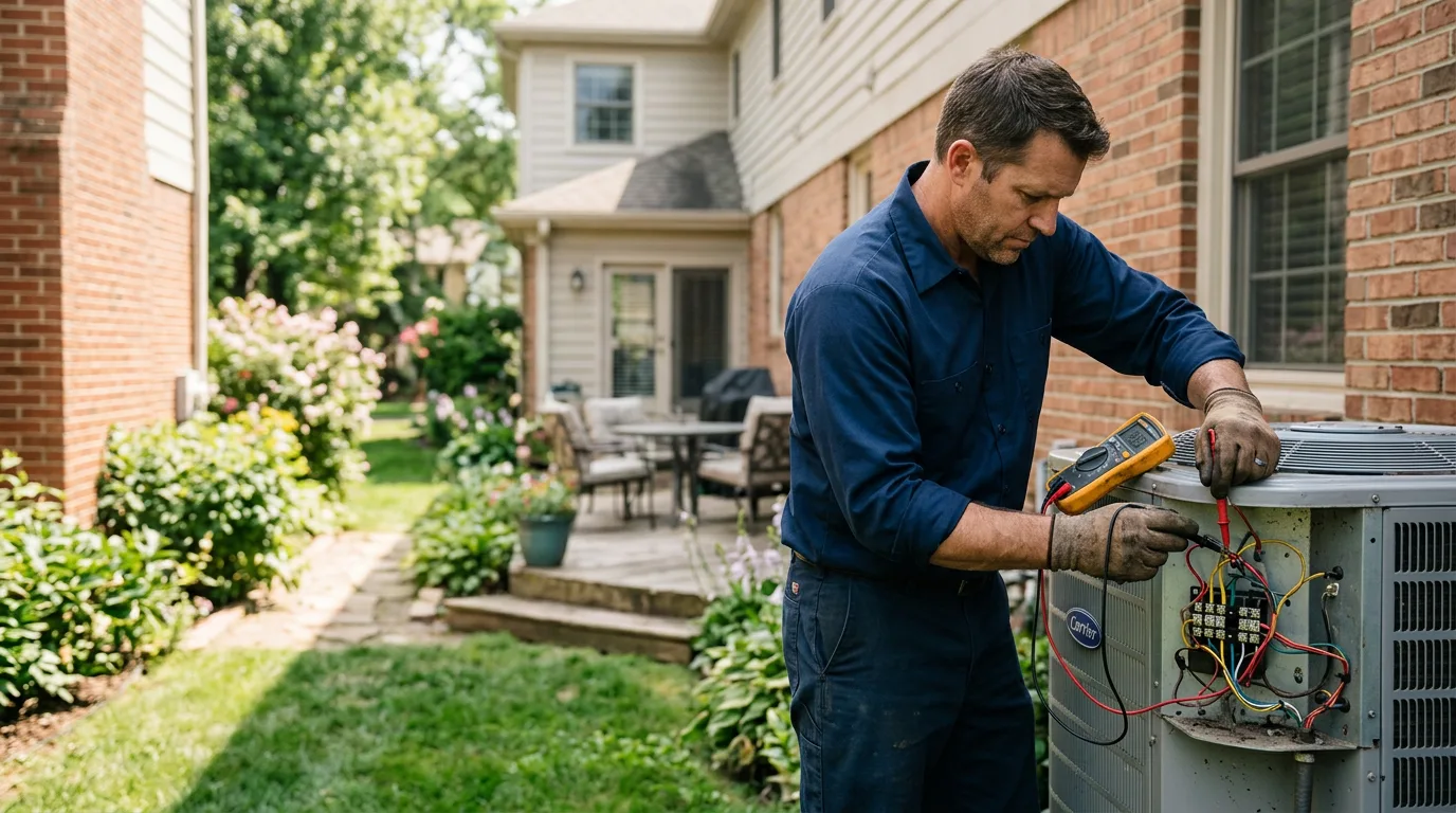 HVAC technician working near Reynolds Station, KY